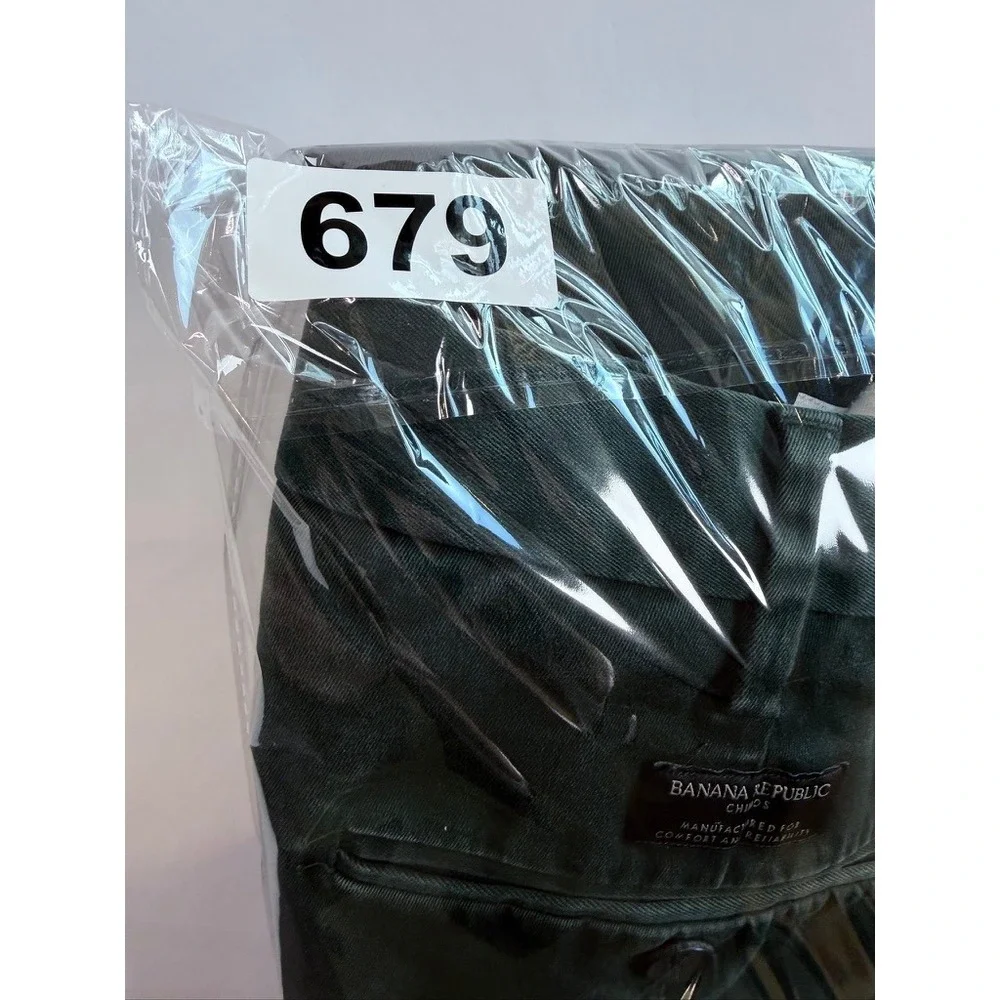 Banana Republic Fulton Skinny Fit Mens 38x34 Emerald Green Chino‎ Pants